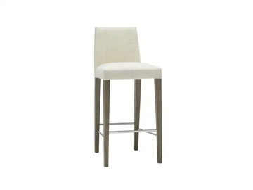 ANNA BQ1386 - Upholstered stool with back by Andreu World - view 2
